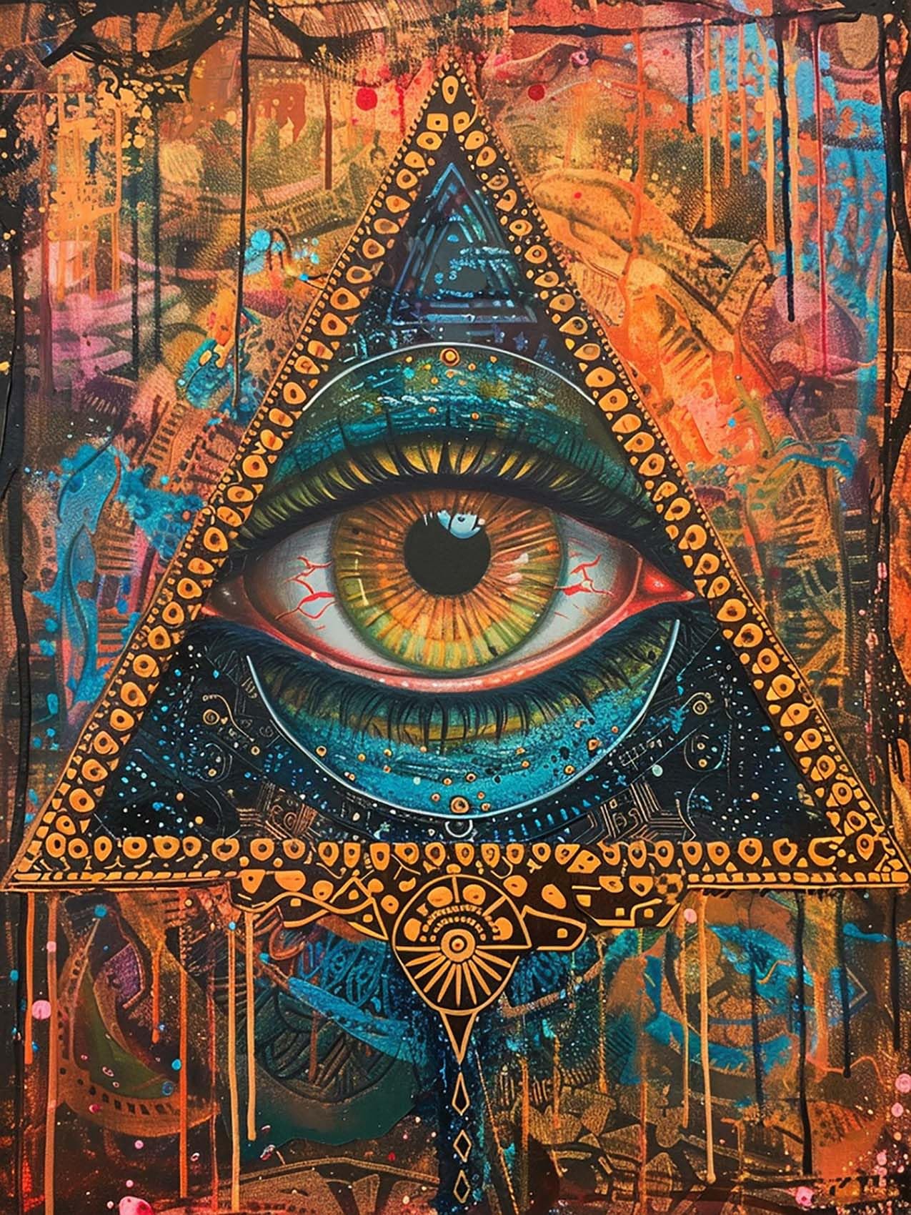 Reofrey DIY Œil Diamond Painting Accessoires, Paysage 5D