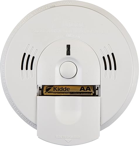 Kidde Intelligent Smoke &amp; Carbon Monoxide Detector &amp; Smoke Detector, 10-Year Battery, LED Indicators, Replacement Alert, Test-Reset Button