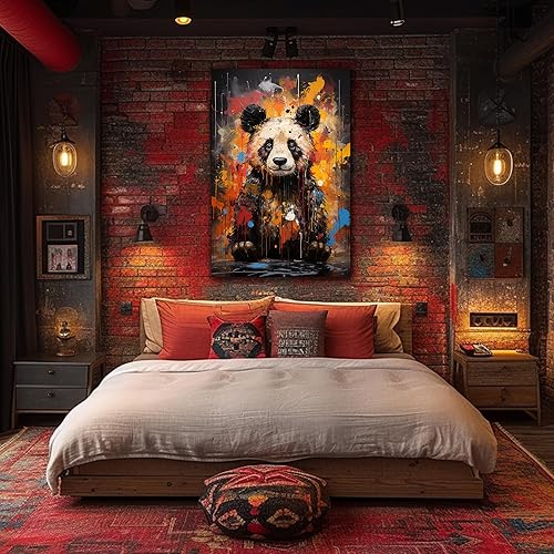 Miniatura 191 de ANRUOXI Graffiti - Lienzo decorativo para pared, diseño abstracto retro, pintura urbana moderna, póster de decoración de pared de zapatos para