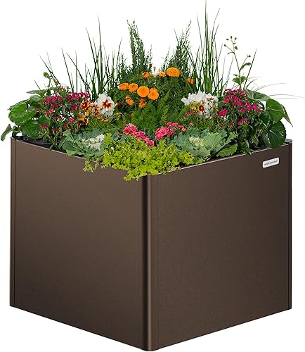 Miniatura 15 de Vego garden Cama de jardín elevada extra alta de 32 pulgadas, 27 x 83 pulgadas, moderno kit de camas de jardín elevadas, caja de metal para Azul
