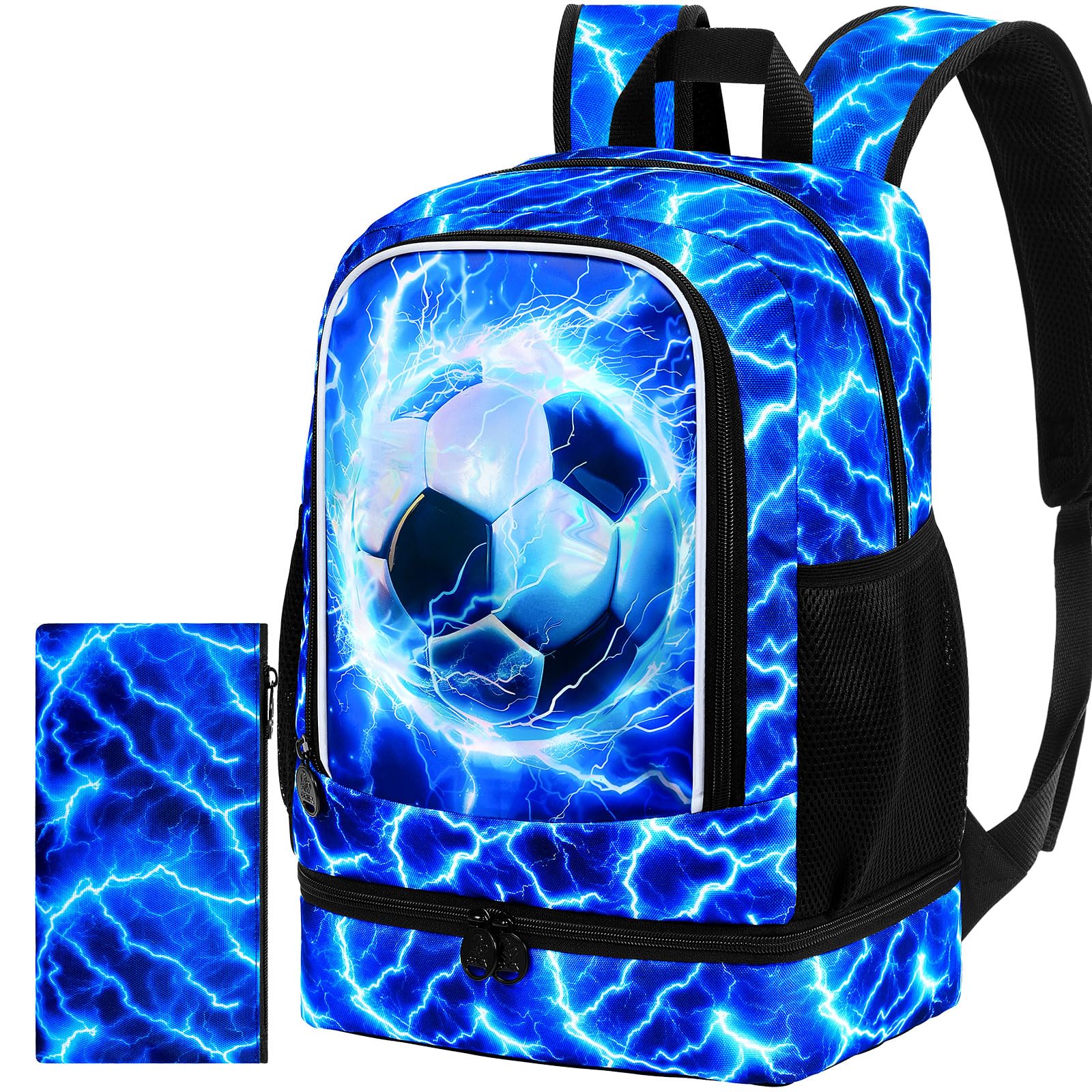 KLFVB 3PCS Cat Uni Dinosaur Backpack for Girls and Boys, 16" Kids Bookbag and Lunch Box, Preschool Backpacks for Elementary