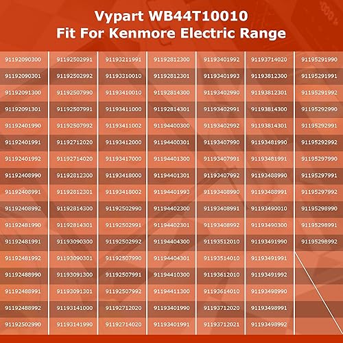 Miniatura 8 de Elemento calefactor inferior del horno GE de repuesto WB44T10010 - Compatible con GE Spectra Oven Element, 2585W, 240V, calentamiento rápido y fácil