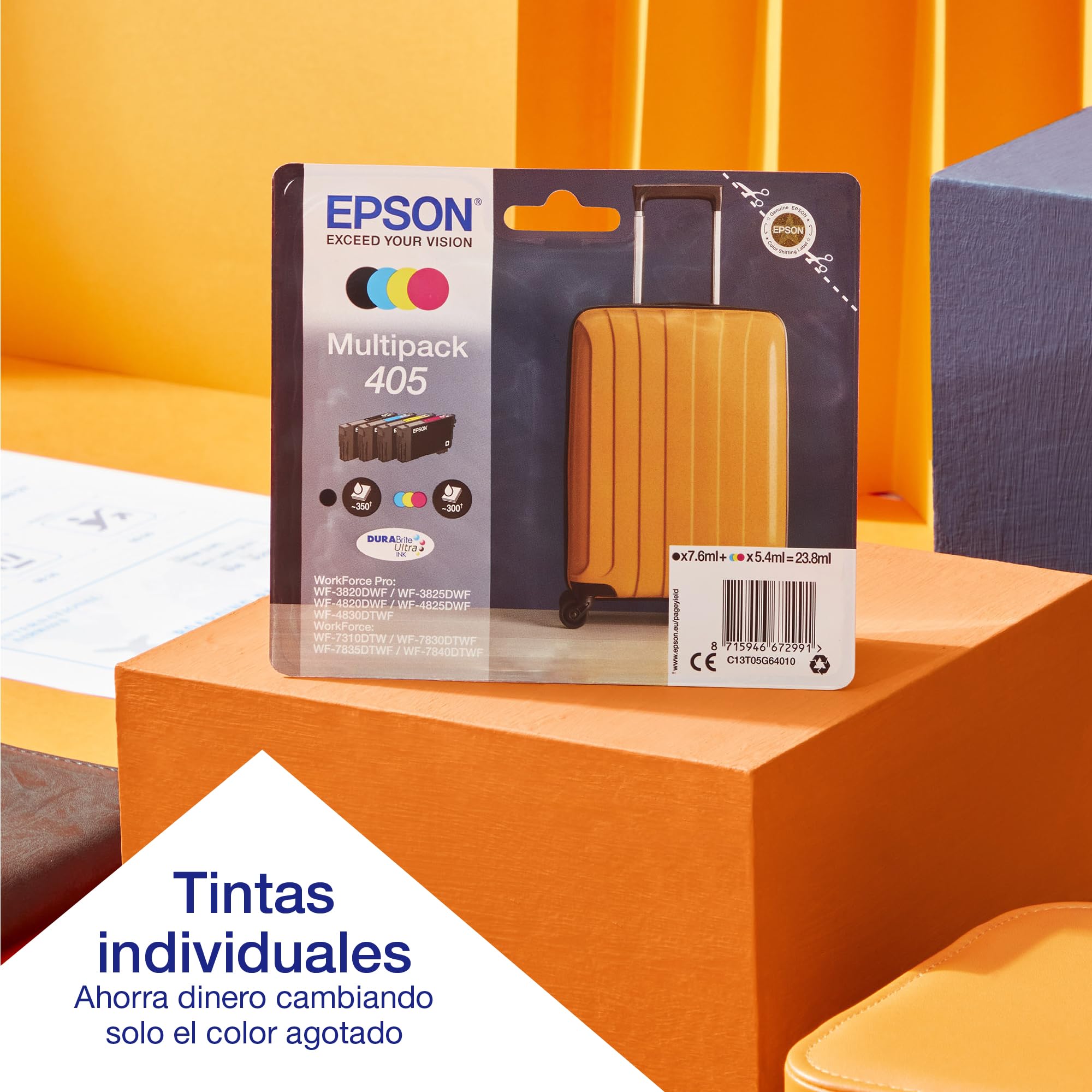Epson Impresora de inyección de Tinta multifunción Workforce WF-7830DTWF A3 con conectividad inalámbrica y 3 Meses Gratis de suscripción de Tinta ReadyPrint*