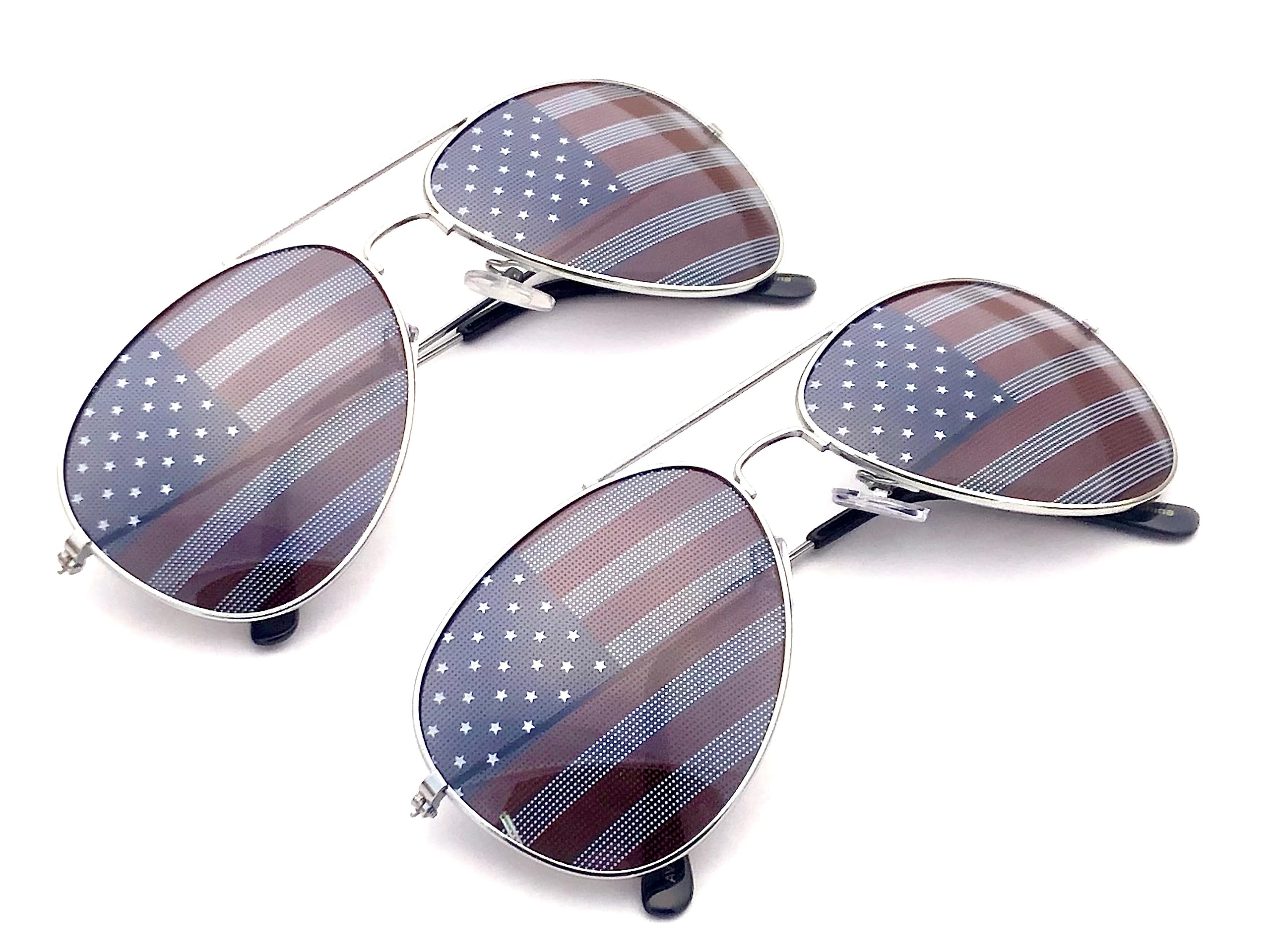 Goson American Flag Mirror Novelty Decorative Sunglasses