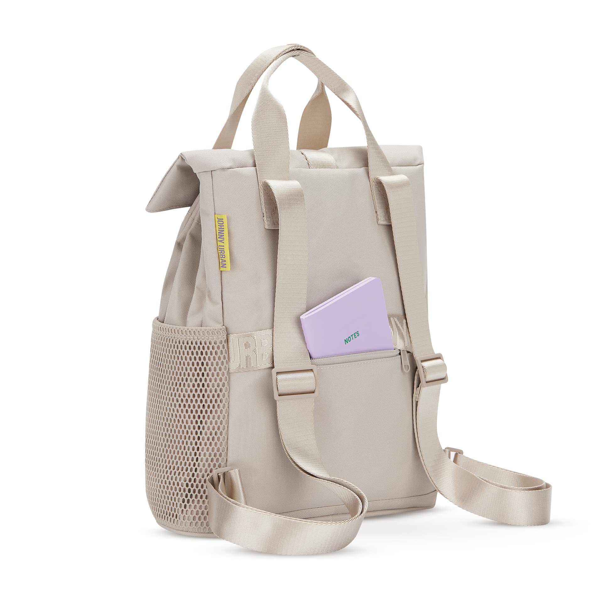 Johnny Urban Mochila Mujeres Pequeña Beis - Jules - Para Universidad, Trabajo & Ciudad - Con Compartimento para Portátil - Repelente al agua