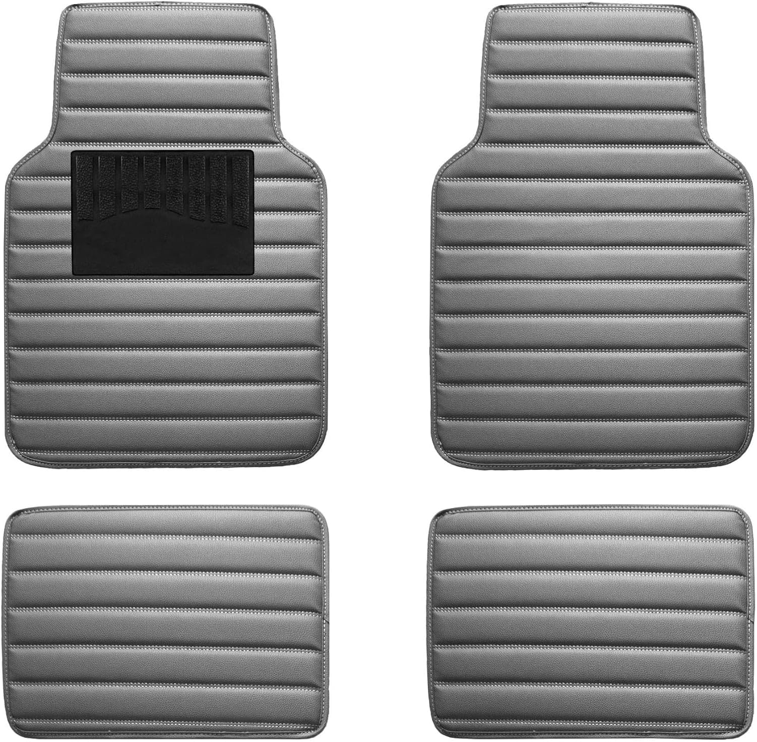 4pcs Custom Leather Car Floor Mats for Jaguar XE 2014-2019, All Weather Waterproof Non-Slip Carpets Liners, Front Rear Row Foot Pads Protection Accessories,E