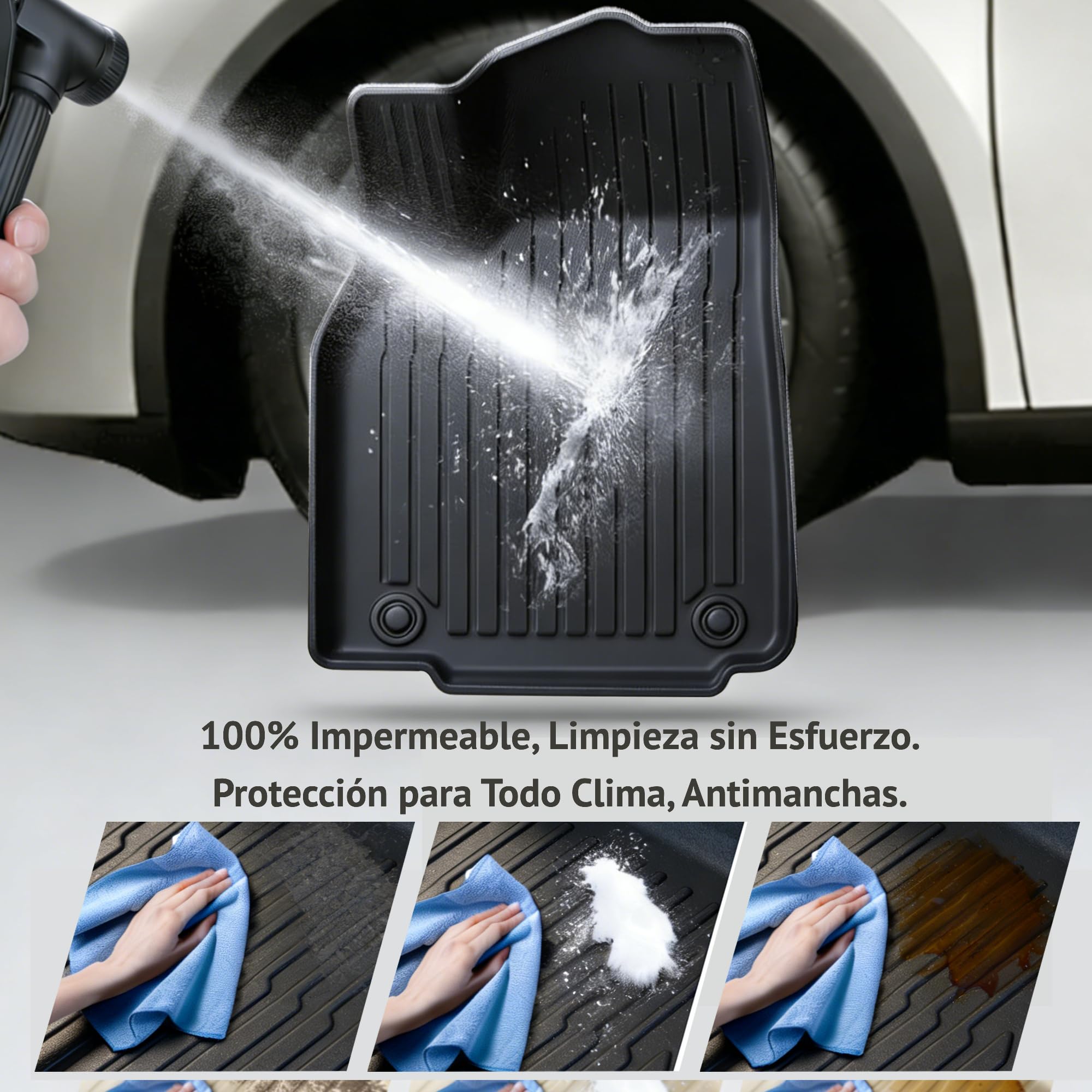[A Medida para XPENG G6] FOXMOD Alfombrillas de TPE Premium + Alfombrilla Maletero para XPENG G6 2025 2026 – Ajuste, Olor, Antideslizante, Impermeable, Todo Clima, Conducción Segura