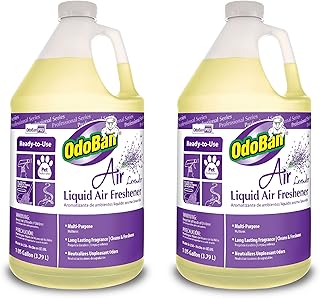 OdoBan Professional Series Ready-to-Use Air Lavender Liquid Air Freshener, 2-Pack, 1 Gallon Each, Lavender Scent