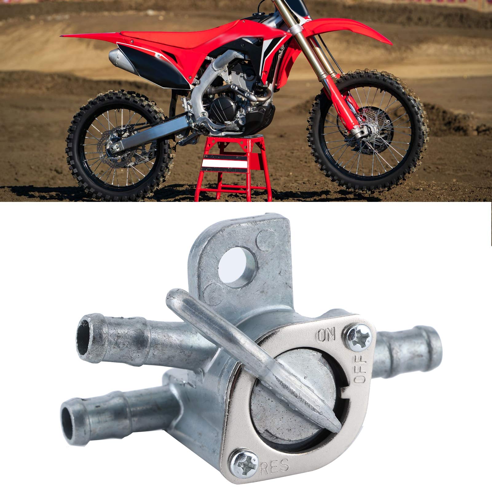 Valvola del carburante, interruttore del carburante del gas, rubinetto del gas del carburante Valvola della benzina Interruttore della benzina Adatto per Honda CRF 250X/450X
