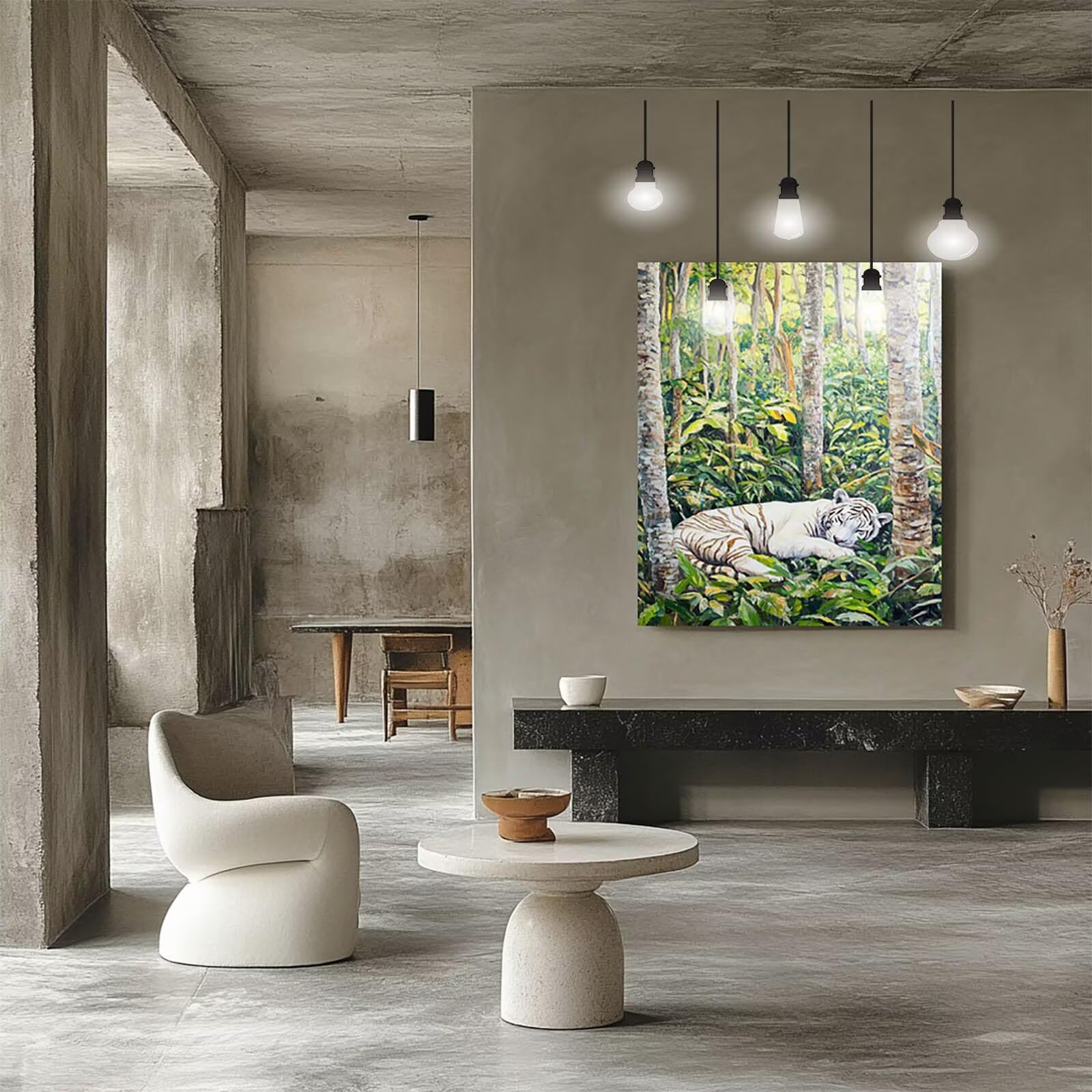 5D DIY diamentowe malowanie biały tygrys 80x110cm pełne wiertło diamentowe malowanie dorośli dzieci haft ścieg krzyżykowy malowanie według numeru zestaw zwierząt diamentowe zestawy artystyczne, do