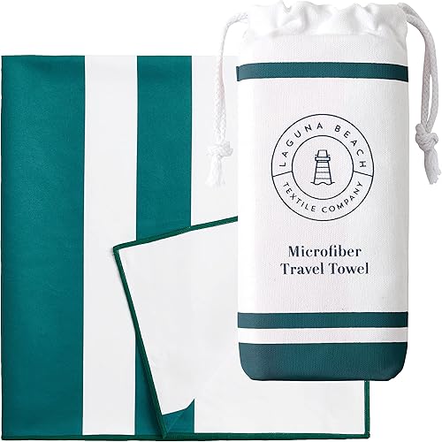 Laguna Beach Textile Co - Toalla de playa de microfibra de secado rápido y libre de arena, para piscina, gimnasio, yoga, playa, extragrande, 35" x disponible en Yaxa Costa Rica