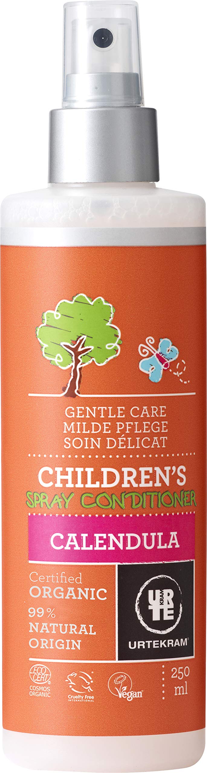 Urtekram Acondicionador en aerosol para niños orgánico, cuidado suave, 250 ml