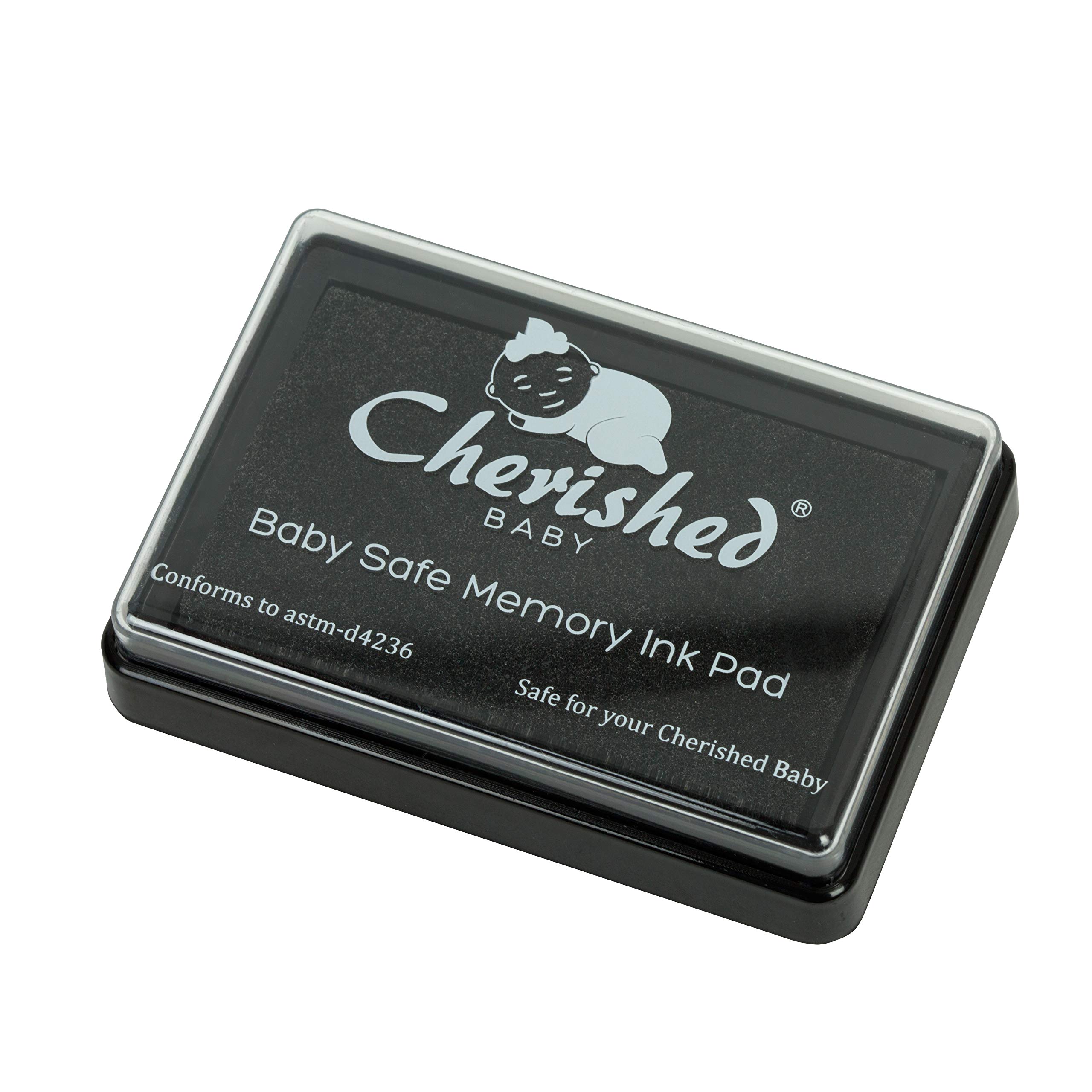 Buy Cherished Baby Black Ink Handprint/Footprint Ink Pad Kit 100