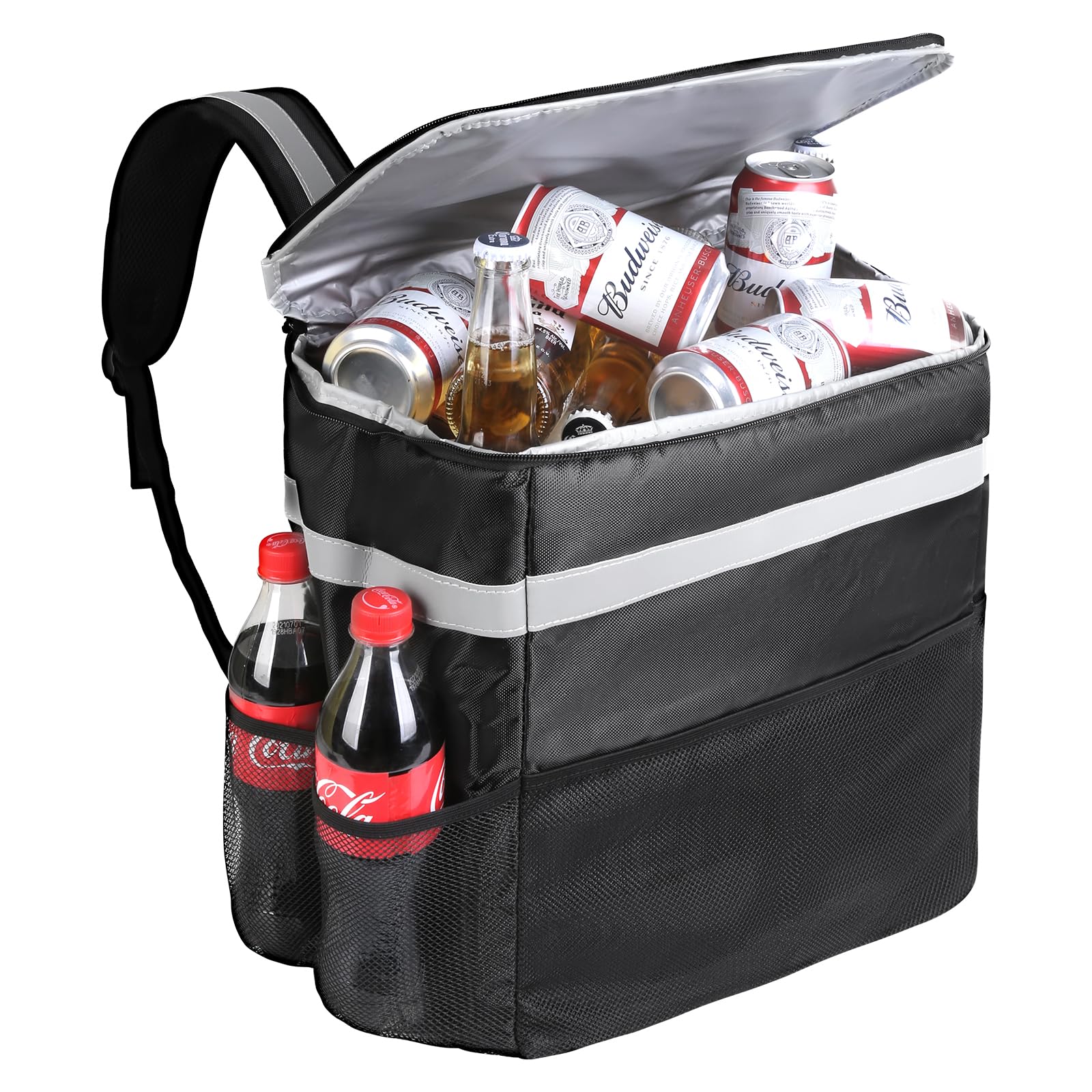 musbus riutilizzabile, per alimenti refrigerati e isolati, ideale per la spesa Della spesa (Nero) Borsa termica termica Borsa termica termica… 1链接