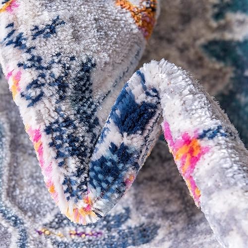 Miniatura 9 de Rugs.com Budapest Collection - Alfombra de área de 9 x 12 pies, color marfil, alfombra de pelo bajo perfecta para salas de estar, comedores grandes