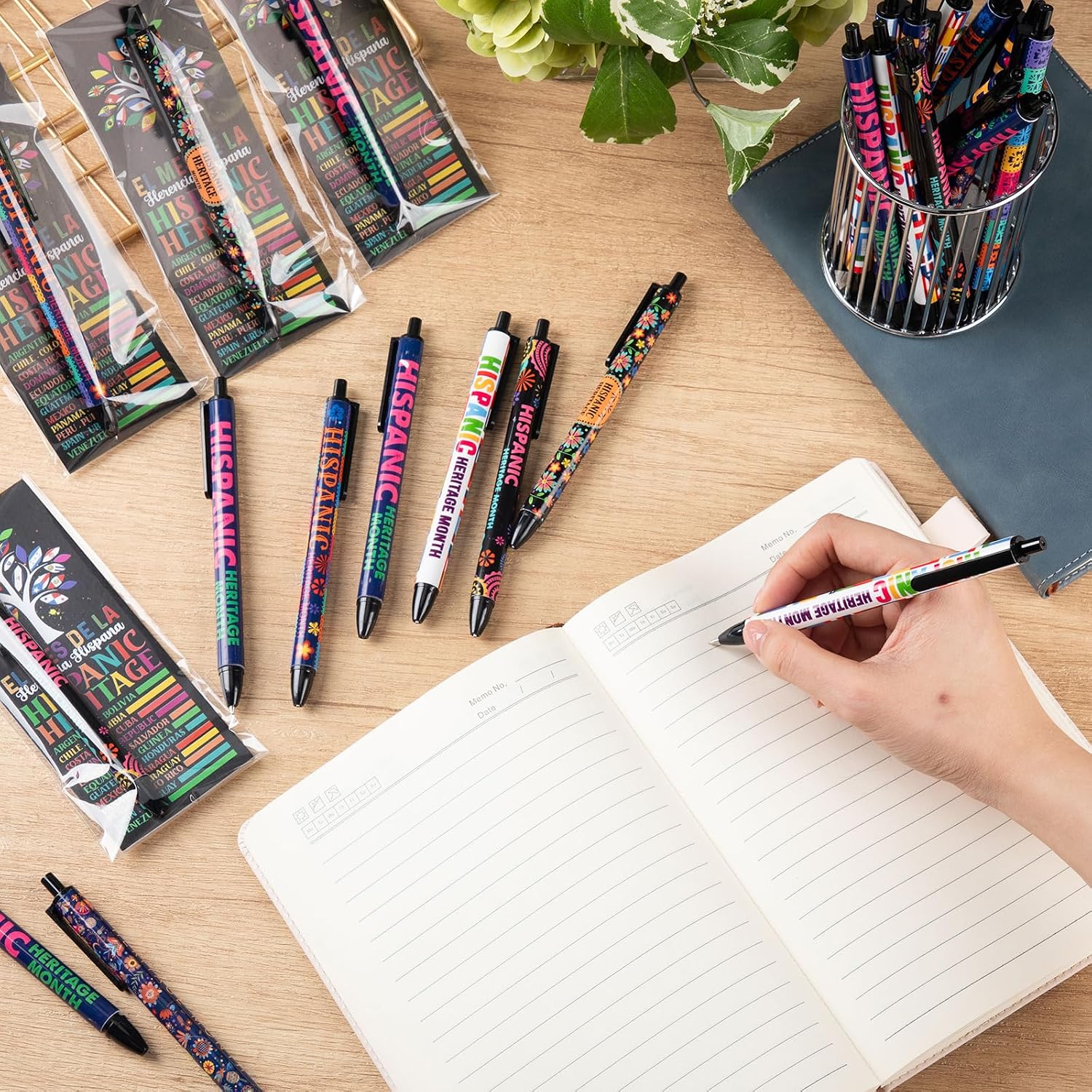 30set Hispanic Heritage Month Mechanical Pencils Bookmark Spanish Classroom image 4