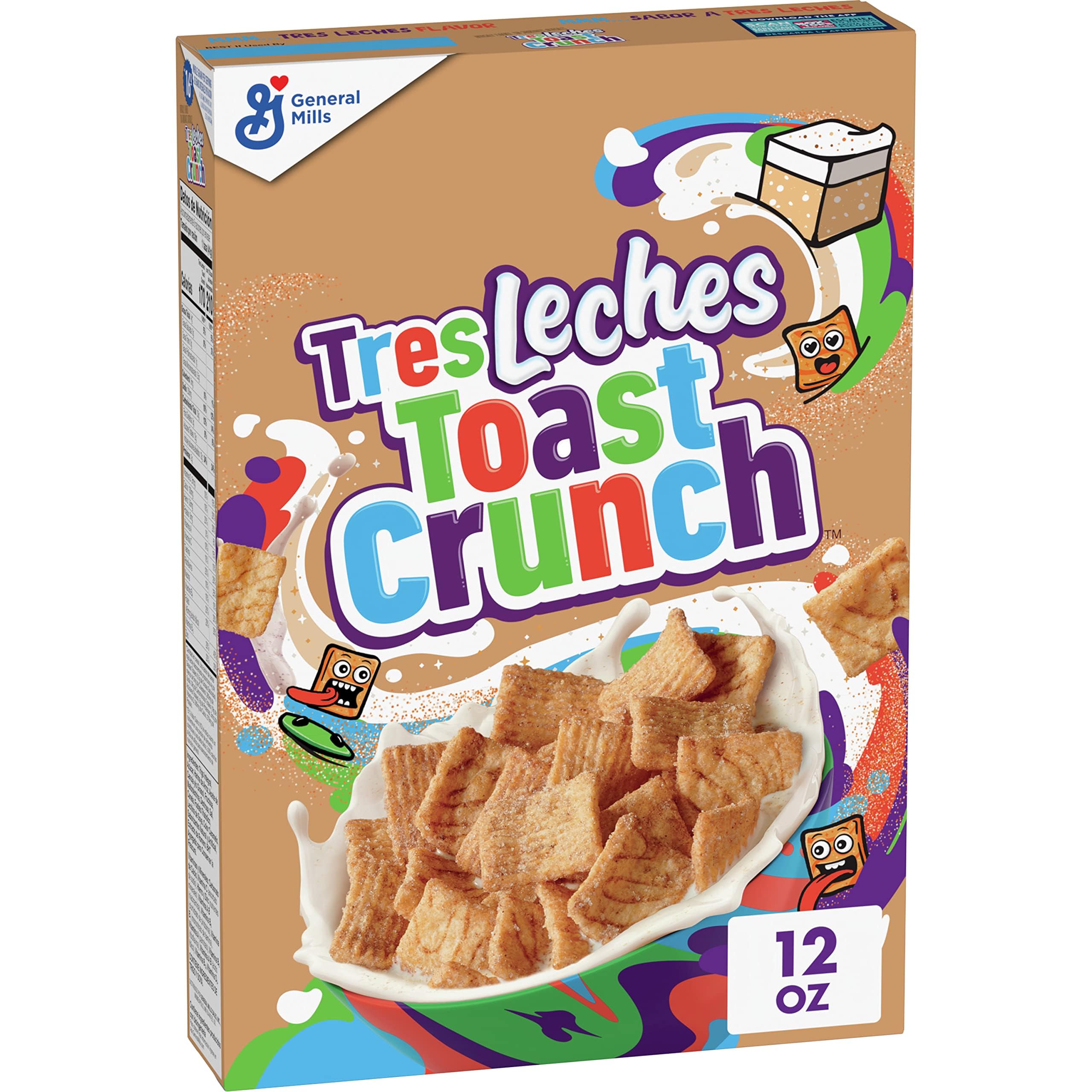 General Mills Tres Leches Toast Crunch Breakfast Cereal, Crispy Artificially Tres Leches Flavored Cinnamon Cereal, 12 oz Imported (B0CSDR7JQP) Amazon Price History, Amazon Price Tracker