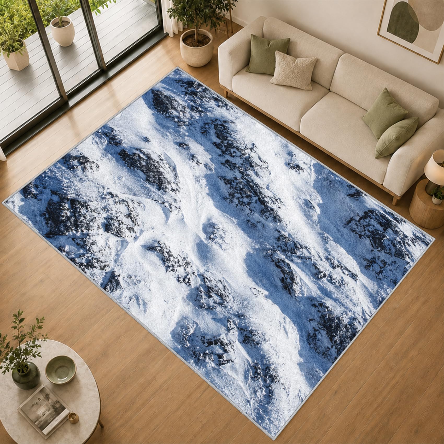 Generisch Schnee Berge Fußmatte Innen 60x90cm
