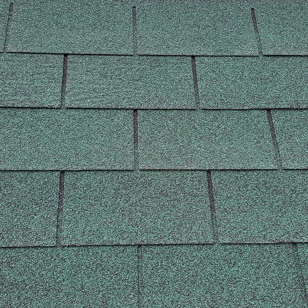 Forest Green Square Roofing Felt Shingles Shed Roof Tiles with Ridge