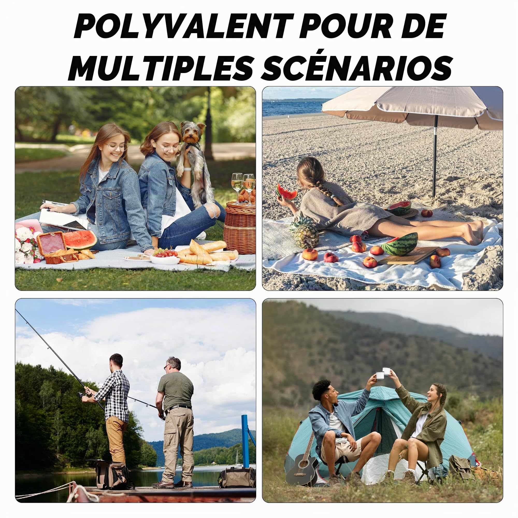 Abri de Plage Pop Up Tente de Plage Automatique Portable avec Protection | UV 50+ et Coupe-Vent, Tente Pare-Soleil pour 2-3 Personnes, Camping Jardin Plage, Bleu
