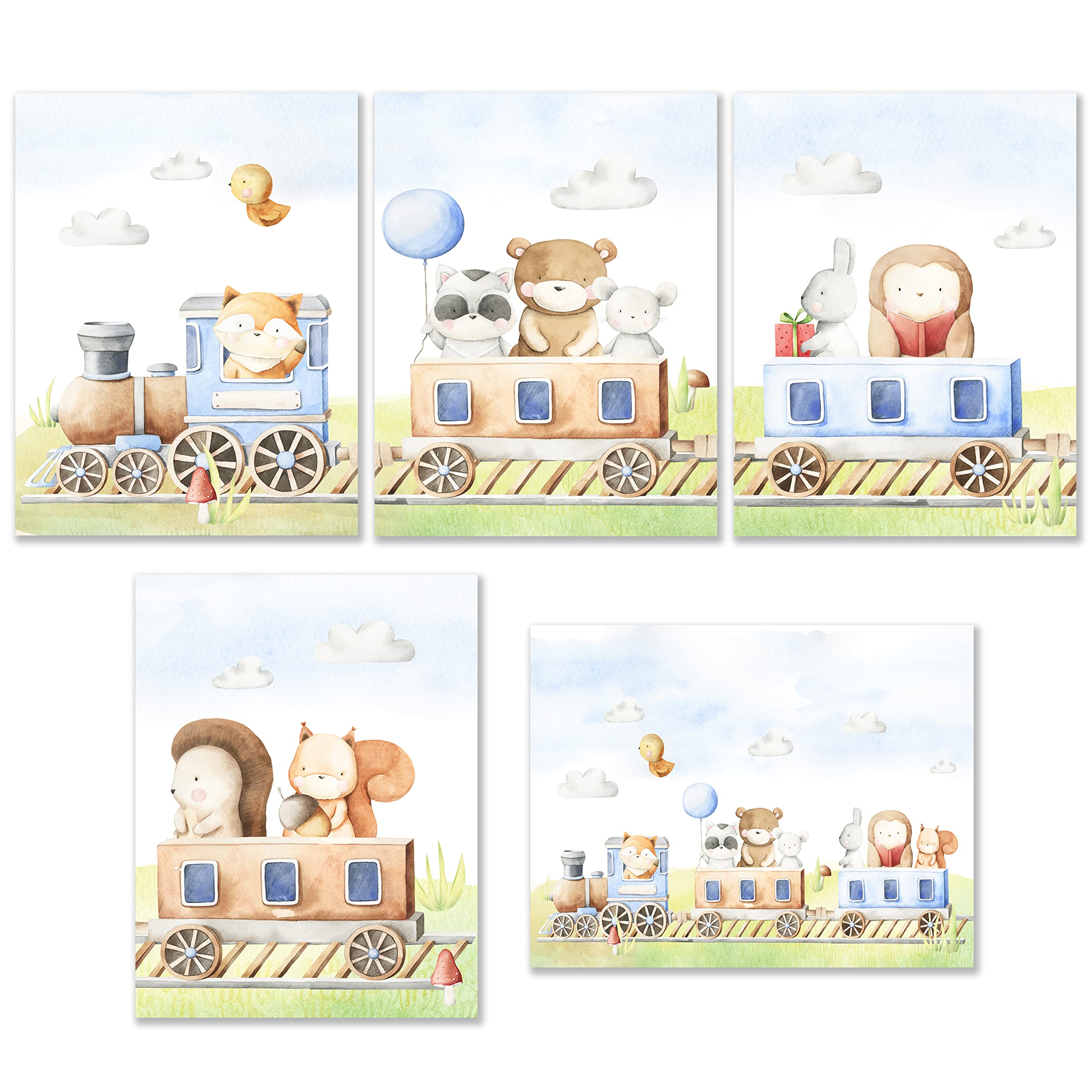 Wandbilder Kinderzimmer Poster 3er Set Tiere Heißl Produktbild-Vorschau 3
