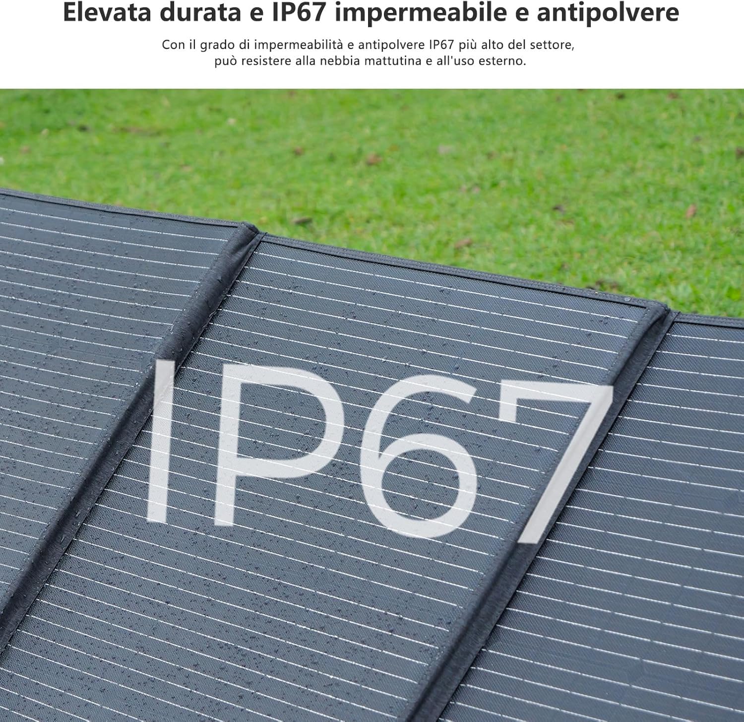 FOSSiBOT 420W Pannello Solare Portatile SP420, Pannello Solare Pieghevole per Centrale Elettrica F2400/F3600/F3600 PRO, IP67, Alta Conversione 23,4%, Adatto per Roulotte, Campeggio, Balconi