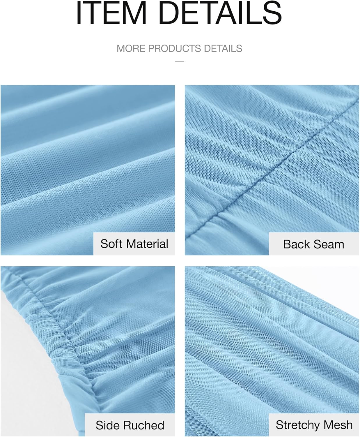 BTFBM 2026 Summer Wedding Guest Dresses for Women One Shoulder Bodycon Ruched Mesh Formal Cocktail Spring Fall Maxi Dress - Image 6