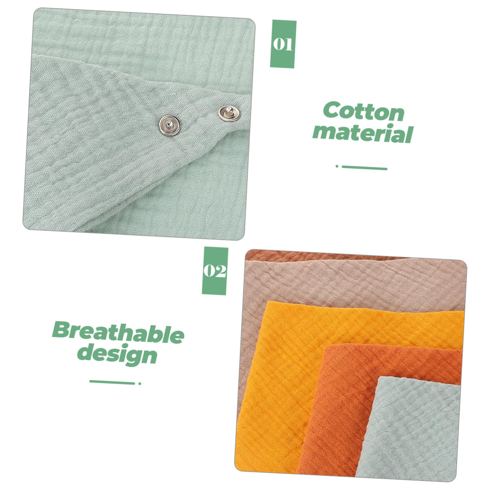 Beaupretty 10pezzi Bavaglini Piccoli Riutilizzabili Unisex Bavaglino Minuscolo Per Mangiare Accessori Essenziali Per Proteggere Indumenti Sbavature e