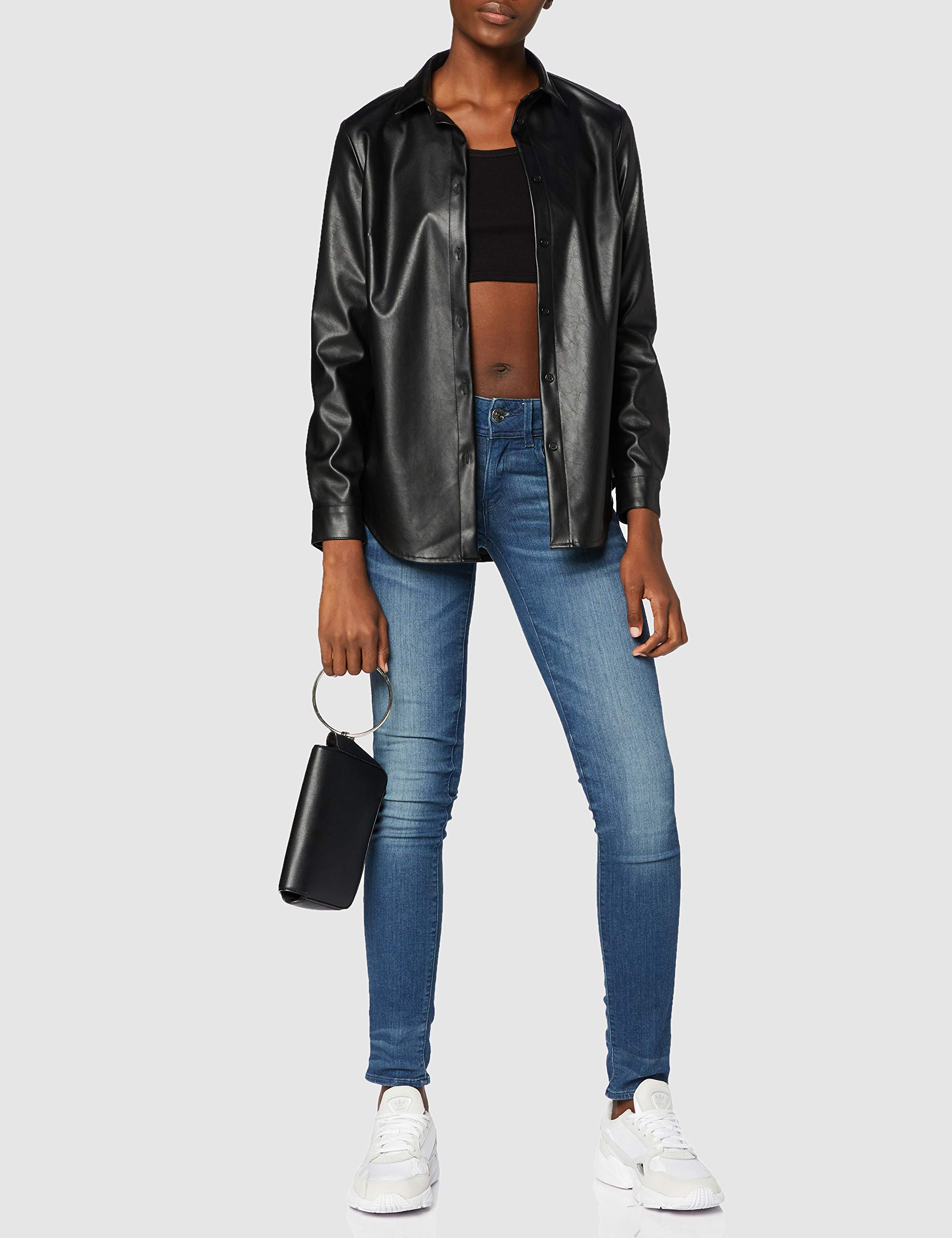Raw Jeans ajustados Core Lynn de tiro medio para mujer, Medium Aged 2