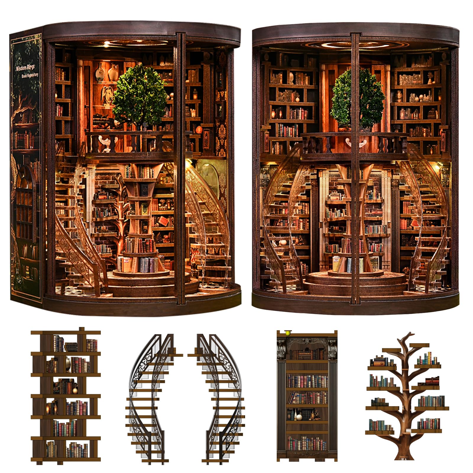 Amazon.com: Roroom DIY Miniature House Kit, Wisdom Rings Book
