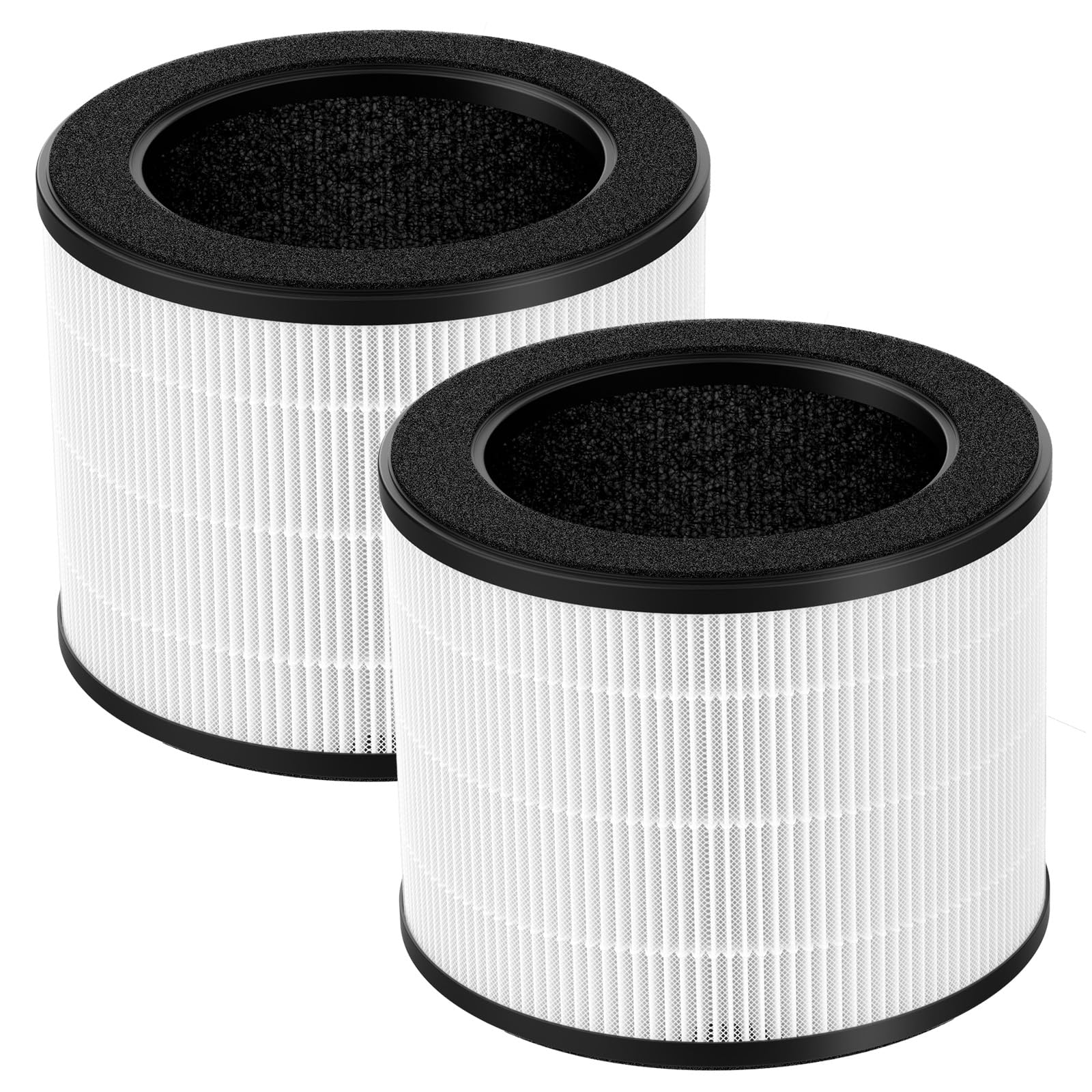 isinlive 2 Pack Airmega 100 Fil-ter Replacement Compatible with Coway Airmega 100 Air Purifi-er, 3-IN-1 H13 True Hepa Fil-ter, Deodorization Fil-ter with Activated Carbon