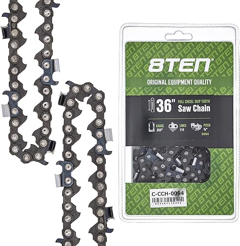 Vista 469 de 8TEN Cadena de motosierra para Husqvarna 254 455 340 351 353 350 55 455 Rancher Poulan Jonsered Echo 16 pulgadas .050 .325 66DL