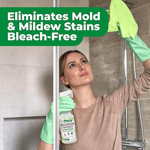 Miniatura 3 de Mighty Mint Spray removedor de manchas de moho y moho, limpieza rápida para baño, cocina, agua dura, exteriores, aroma natural de menta, 16 onzas