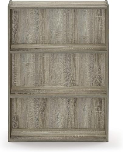 Miniatura 6 de Furinno Pasir - Estantería abierta de 3 niveles, roble Sonoma