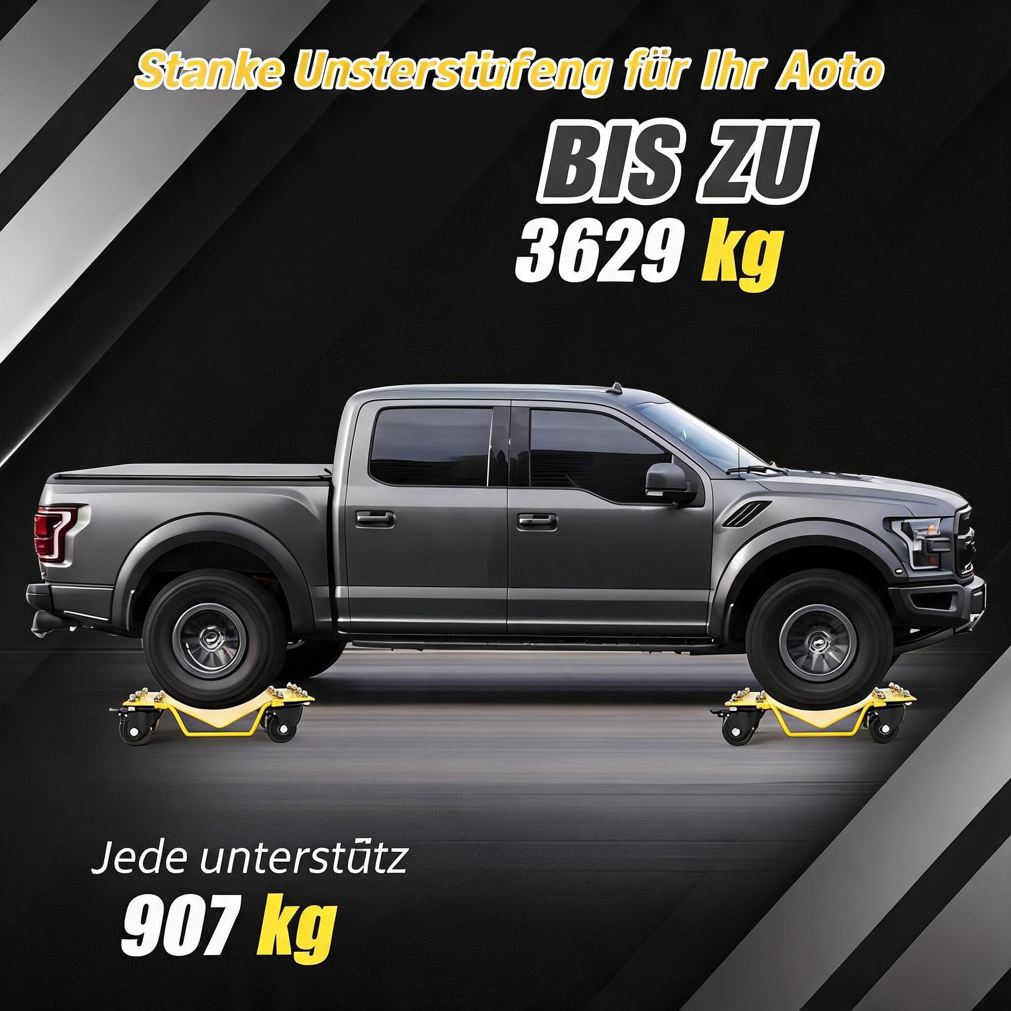 Zstar Auto Transportrollen Schwerlast Rangierhilfen