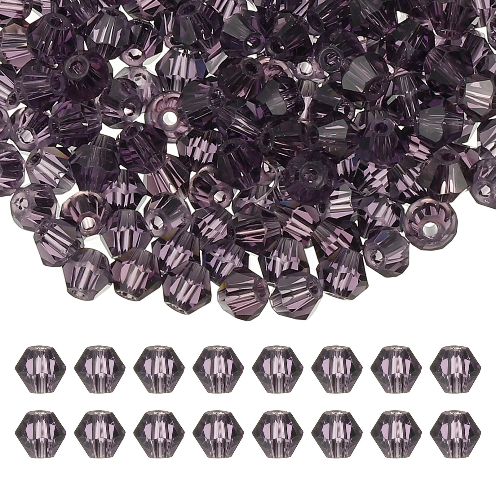 PATIKIL 6mm Bicone Crystal Beads