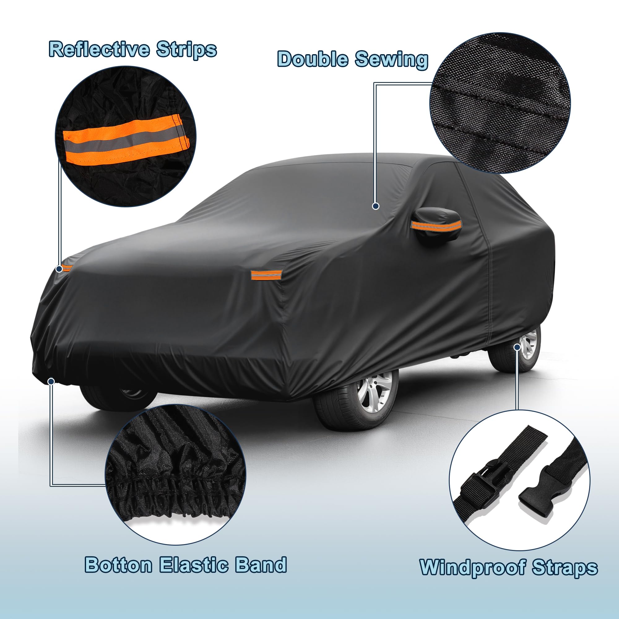 ATOCOVER Car Cover Waterproof Custom Fit for Subaru Outback All Weather for Automobiles Outdoor Snow Sun Dust UV — view 2
