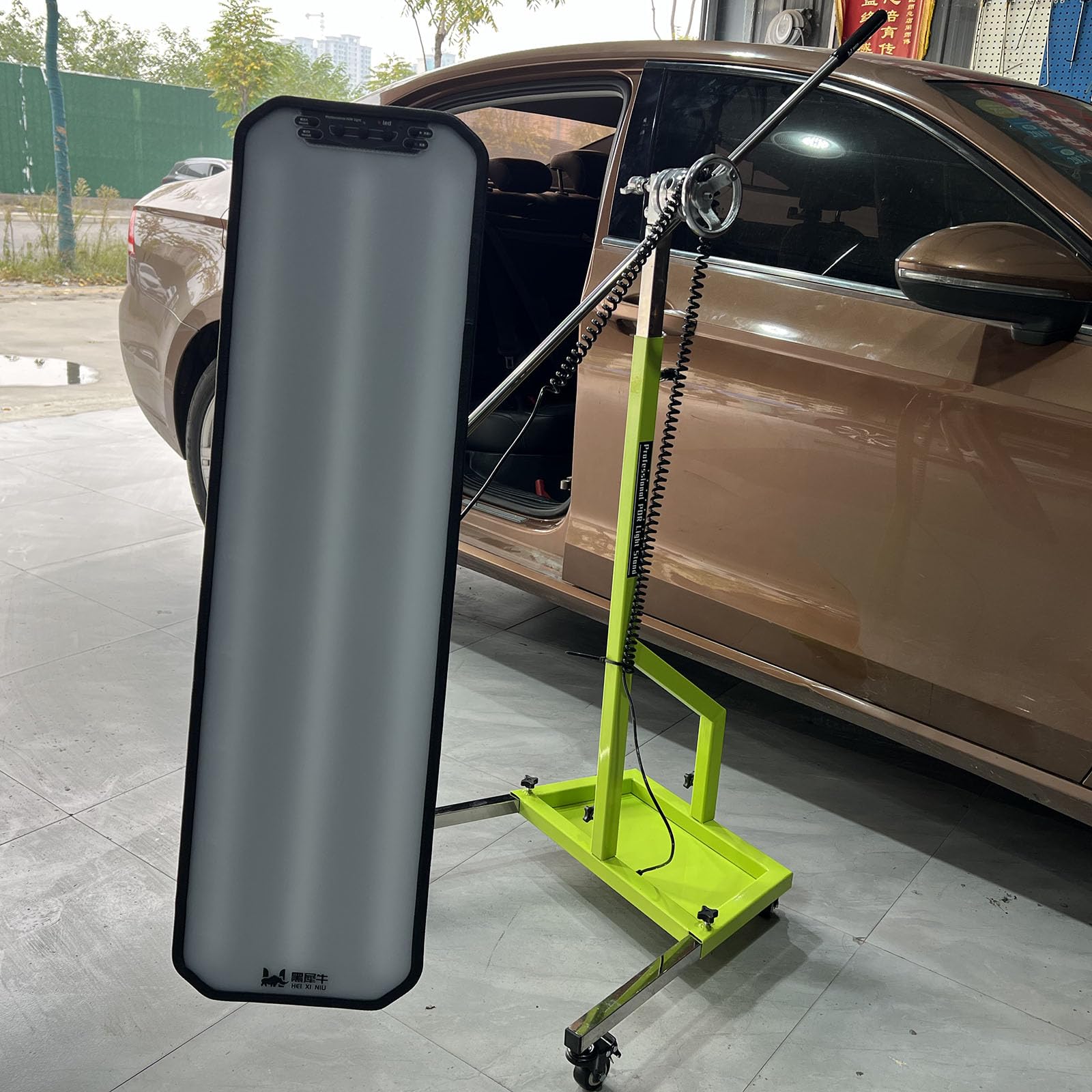Luce Pdr Resistente Lampada Led Pdr Pannello Riflettente Strumenti Per La Riparazione Delle Ammaccature Pannello Di Riflessione Della Luce A Led Con Set Di Utensili Manuali Con Supporto Regola(Size:L)