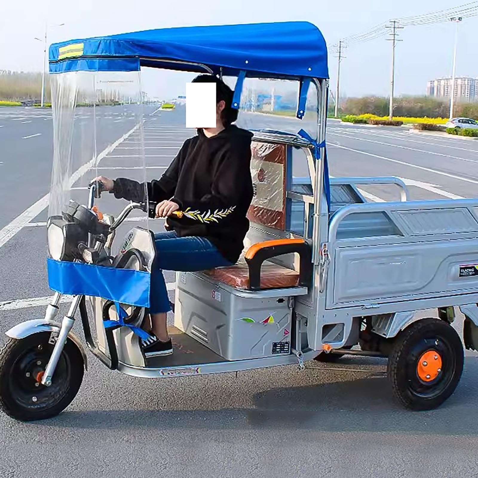 Wytrzymały pokrowiec na rower trójkołowy – wodoodporna i wiatroszczelna ochrona do elektrycznych trójkołowców i motocykli w każdych warunkach pogodowych