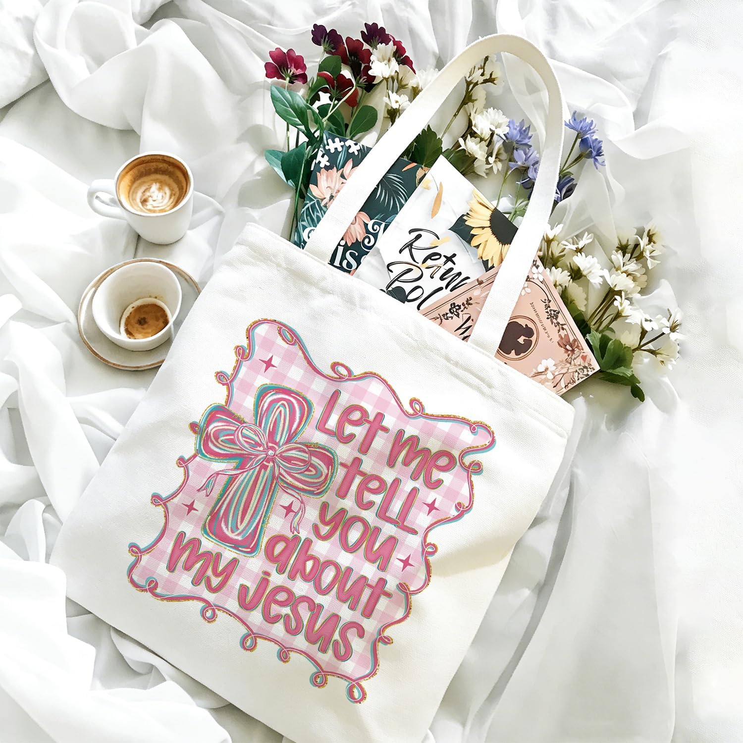 Christian Tote Bag, Bible Bag, Bible Tote Bags for Women, Christian Gifts for Women - Image 3