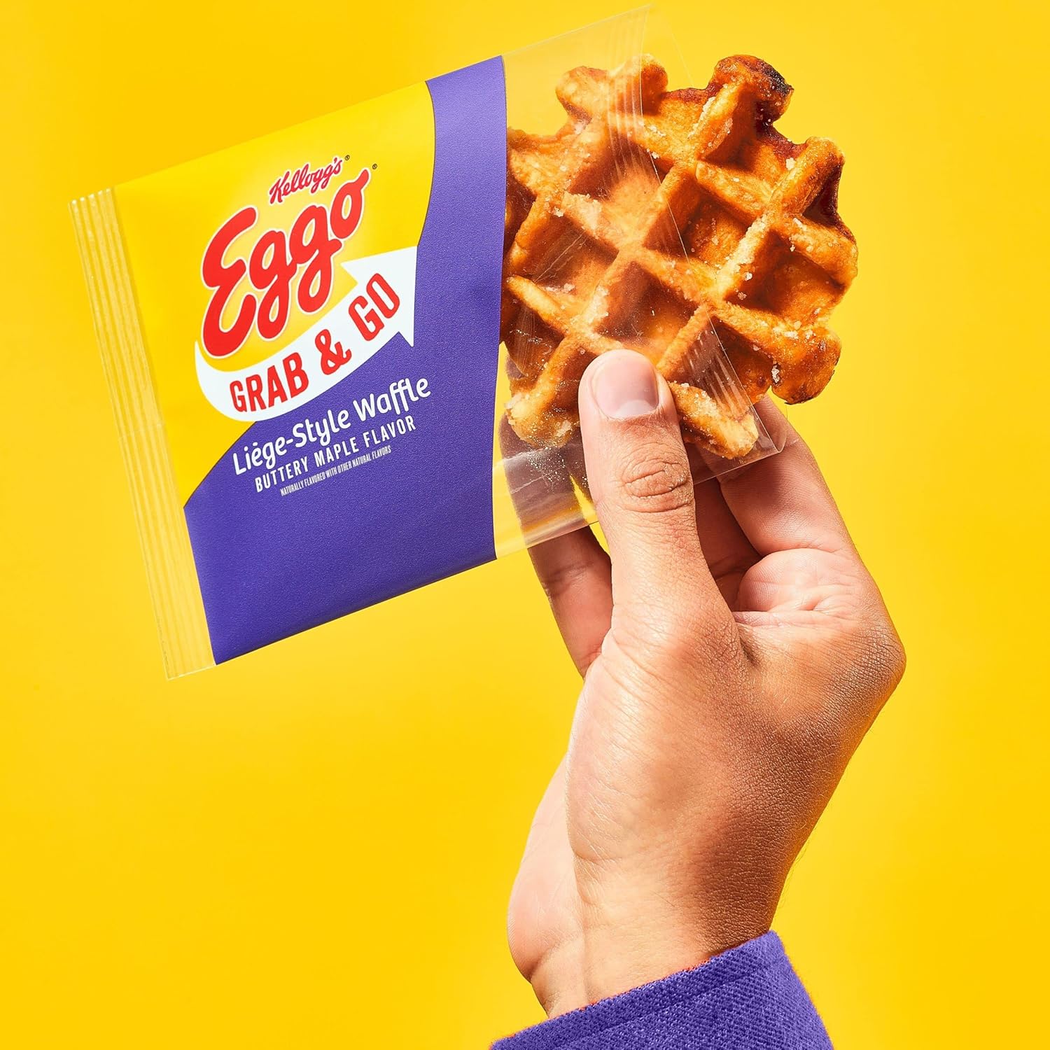 Buy Eggo Frozen LiegeStyle Waffles, Frozen Breakfast, Kids Snacks