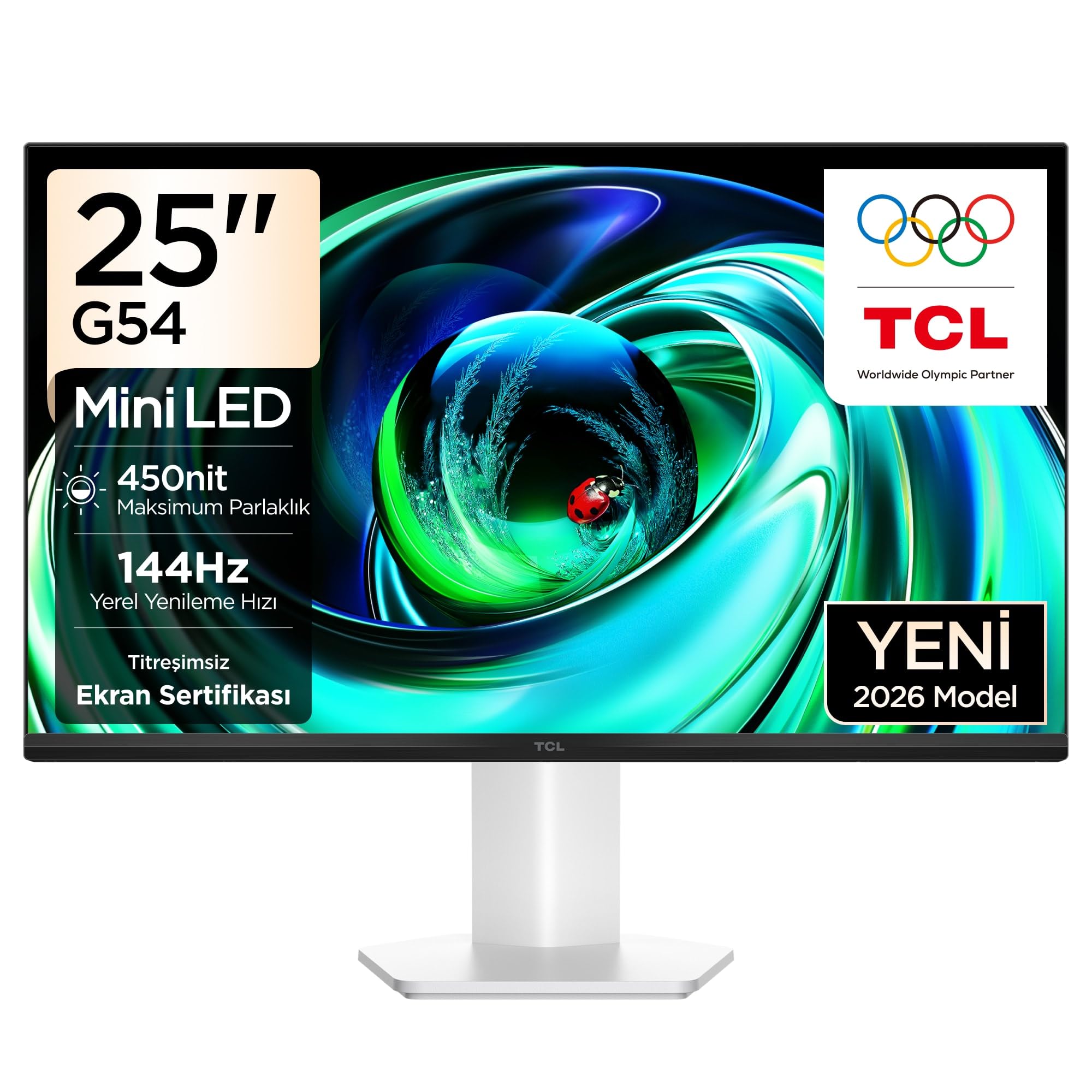 TCL 25G54 Ofis ve Çalışma Monitörü 24.5" 144Hz Fhd Mini LED…