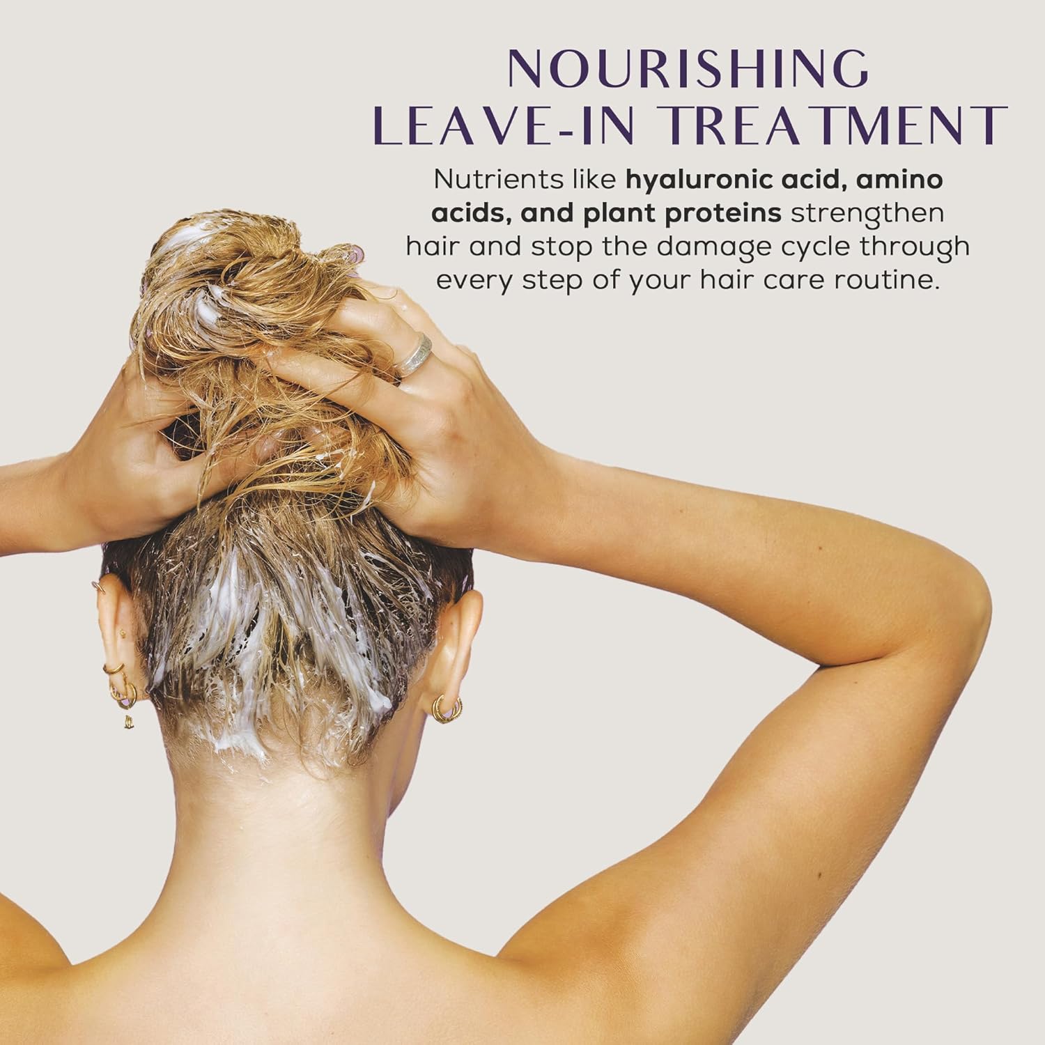 SUTRA Heat Guard Blowout Cream – Hyaluronic Acid Heat Protectant up to 450 °F – Lightweight Frizz‑Control & Moisture for Smooth, Voluminous Blowouts – Sulfate‑, Paraben‑ & Phthalate‑Free - Image 3