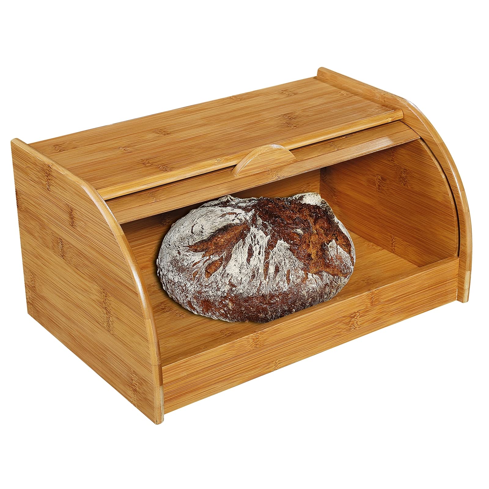 Zassenhaus Brotkasten, Bambus 40 x 26 x 20 cm, Braun, 40 x 27.5 x 21.5 cm, 54118
