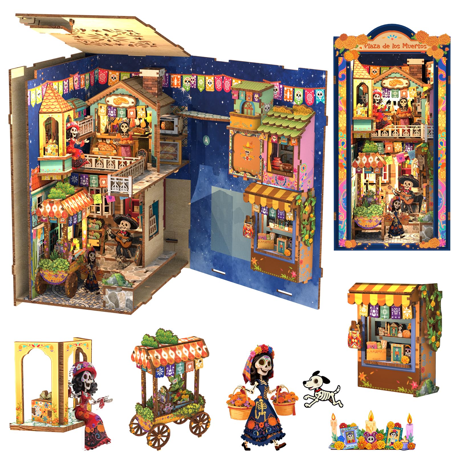 Amazon.com: Cutefun Book Nook Kits for Adults, Mexican Art