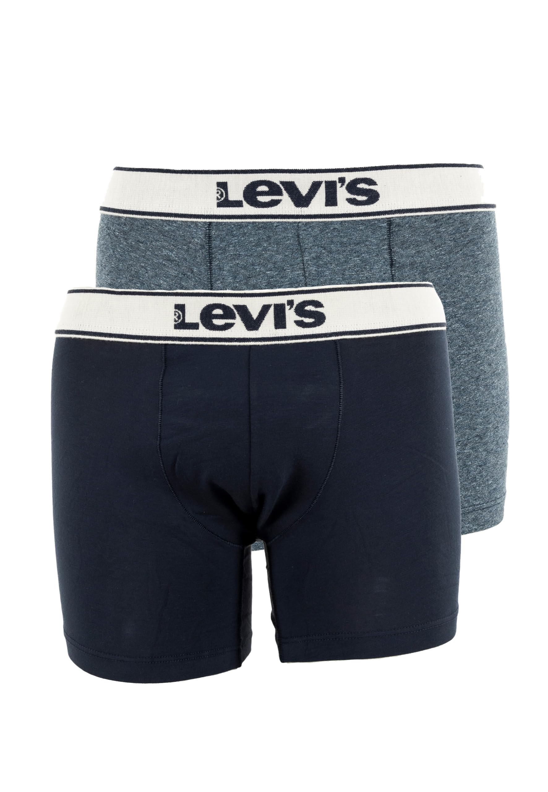 Levi's Vintage Heather Organic Cotton Boxer Briefs, Navy