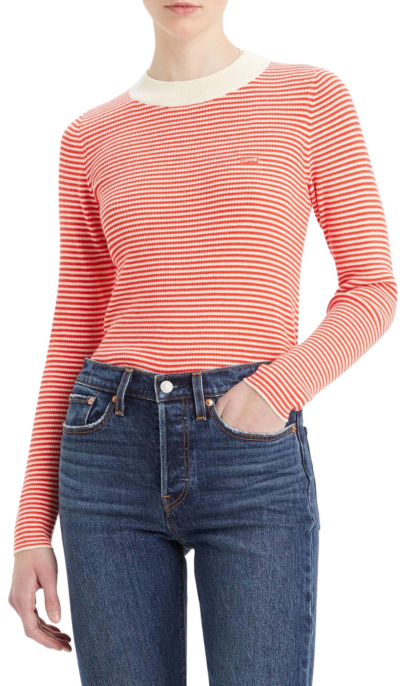 Levi's Damen Crew Rib Sweater Sweatshirt