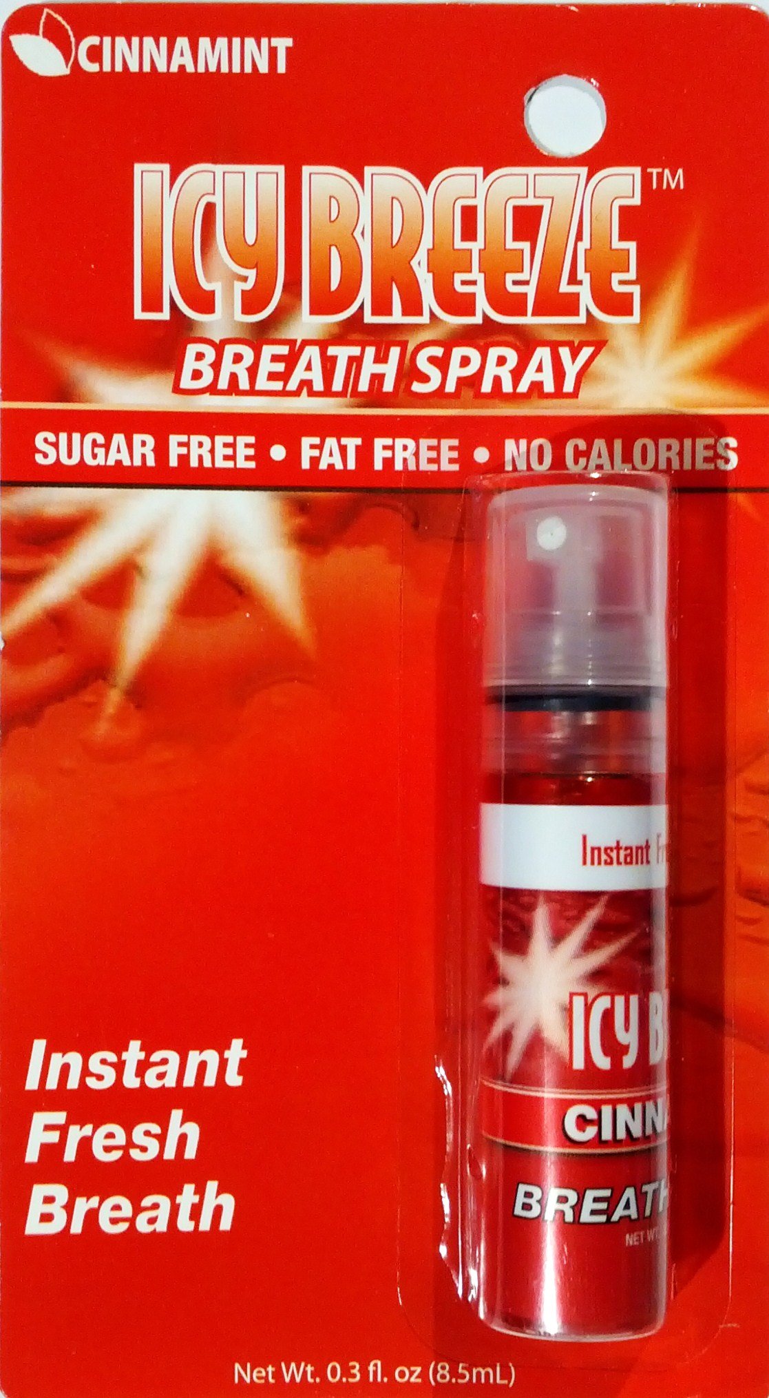 Buy ICY Breeze Breath Spray Instant Fresh Breath Cinnamint, Sugar Free