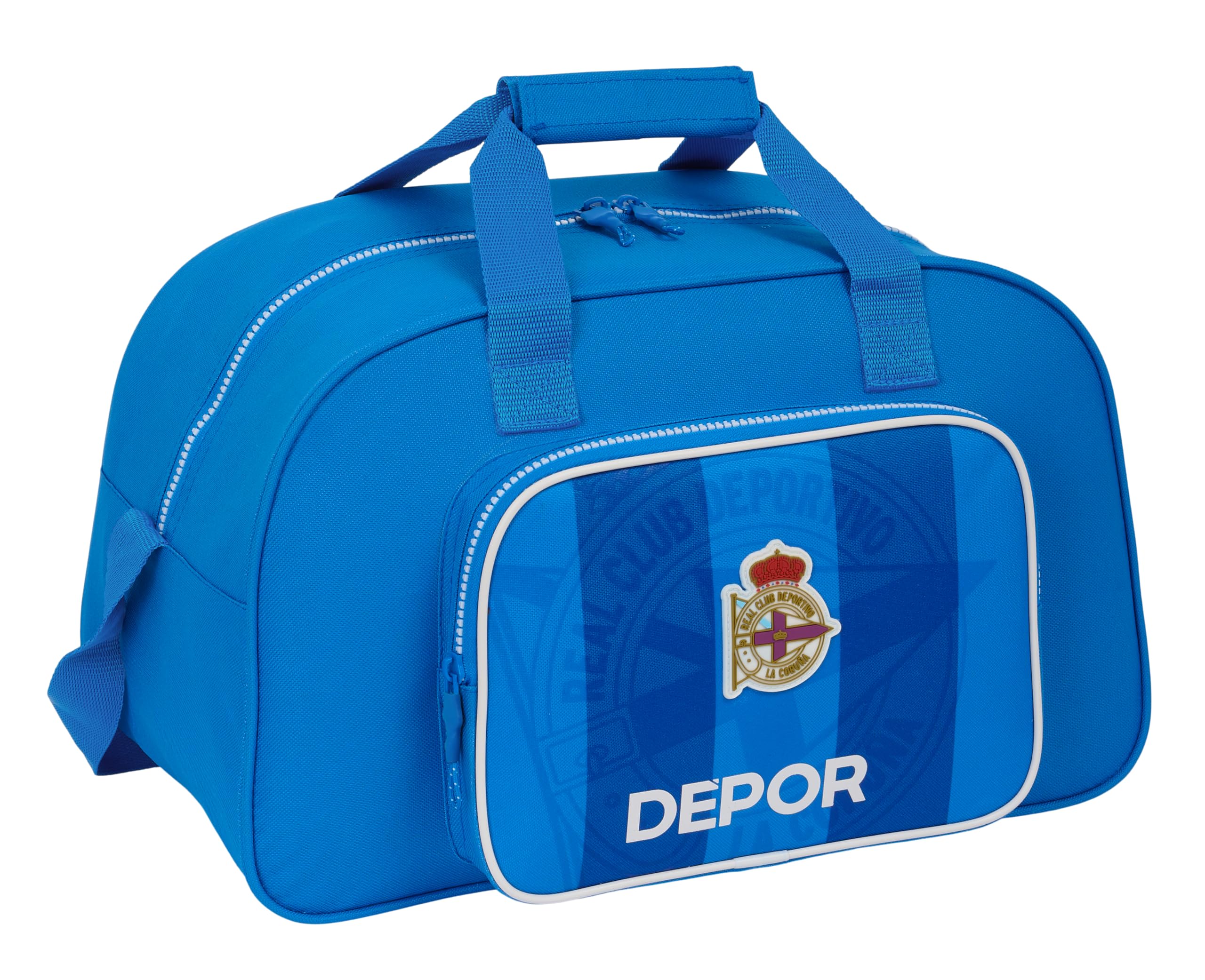 Safta Real Deportivo de la Coruña – Sports Bag, Backpack, Ideal for Children of Different Ages, Comfortable and Versatile, Quality and Resistance, 40 x 23 x 24 cm, Blue, Blue, Estándar, Casual