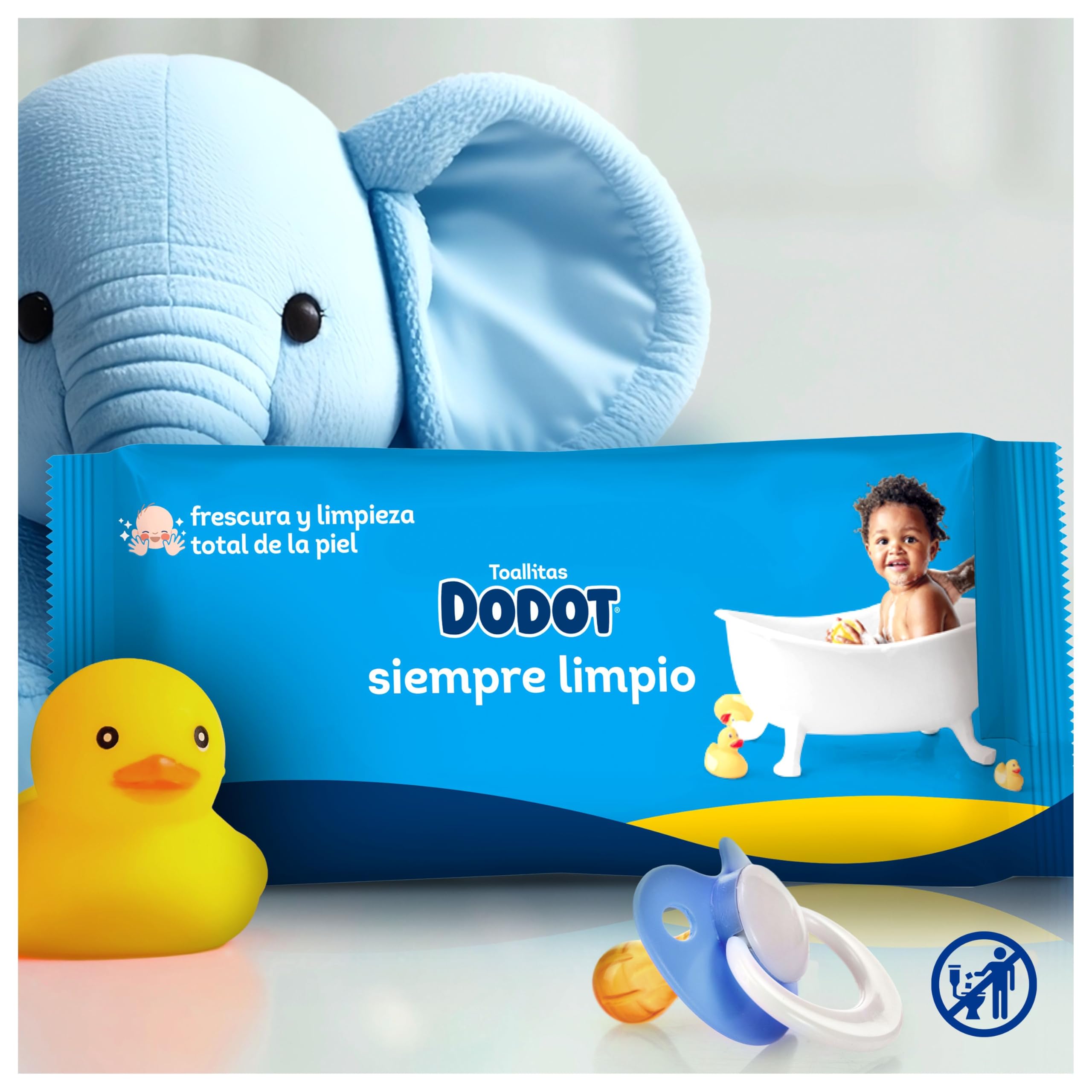 Dodot Toallitas Bebé Seco para Bebé, 384 toallitas, recupera el pH de la piel del bebé (6 Paquetes de 64) — view 4